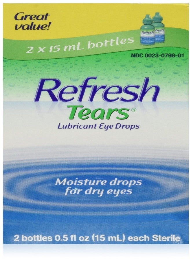 ريفريش قطرات ريفريش تيرز المرطبة للعين 0.5% 15 مل (عبوتان) - قد يختلف شكل العبوة - Image 1